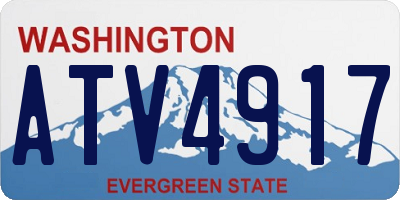 WA license plate ATV4917