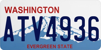 WA license plate ATV4936