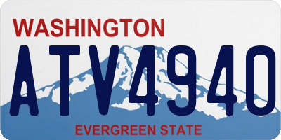 WA license plate ATV4940