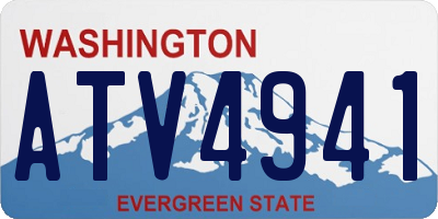 WA license plate ATV4941