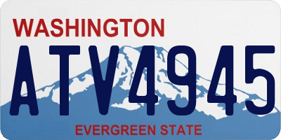 WA license plate ATV4945