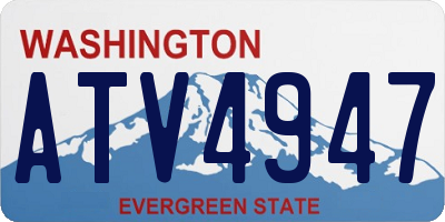 WA license plate ATV4947