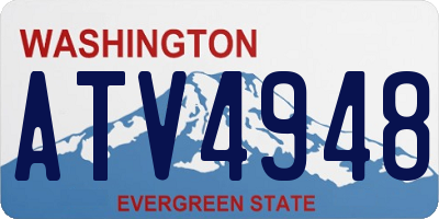 WA license plate ATV4948