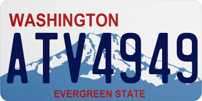 WA license plate ATV4949