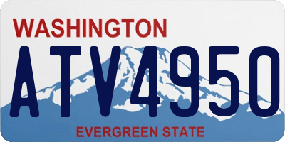 WA license plate ATV4950
