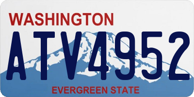 WA license plate ATV4952