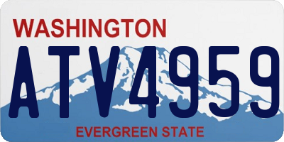 WA license plate ATV4959