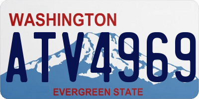 WA license plate ATV4969