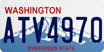 WA license plate ATV4970