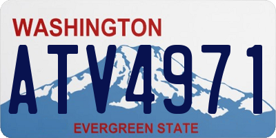 WA license plate ATV4971