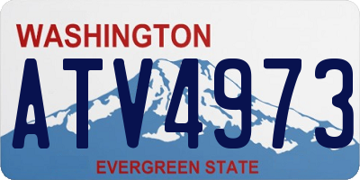 WA license plate ATV4973