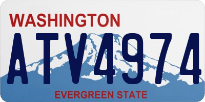 WA license plate ATV4974