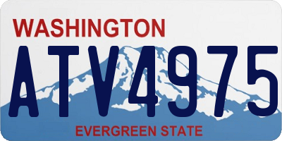 WA license plate ATV4975