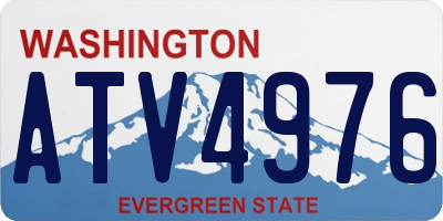 WA license plate ATV4976