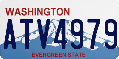 WA license plate ATV4979