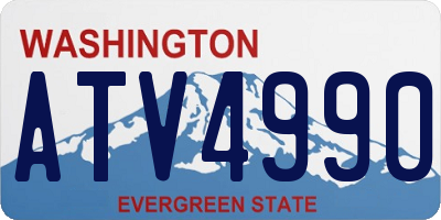 WA license plate ATV4990