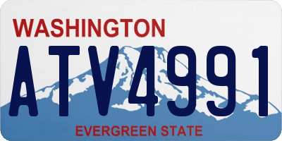 WA license plate ATV4991