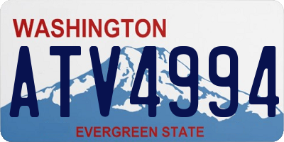WA license plate ATV4994