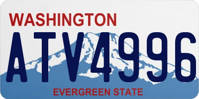 WA license plate ATV4996