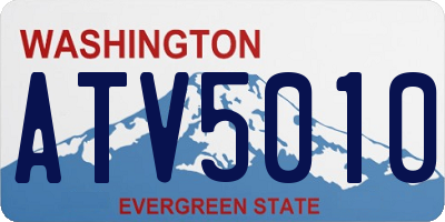 WA license plate ATV5010