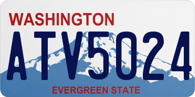 WA license plate ATV5024