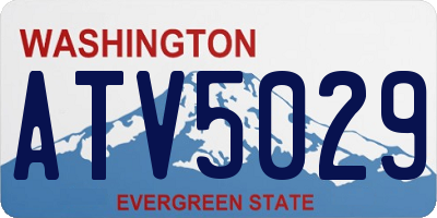 WA license plate ATV5029