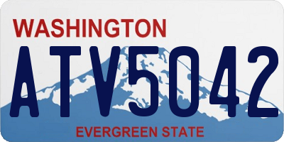 WA license plate ATV5042
