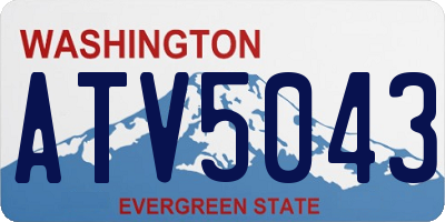 WA license plate ATV5043
