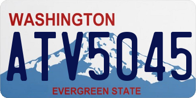 WA license plate ATV5045