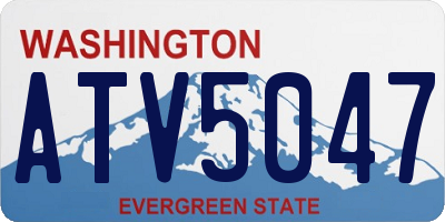 WA license plate ATV5047
