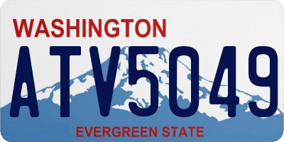 WA license plate ATV5049