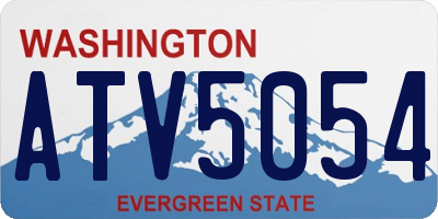 WA license plate ATV5054