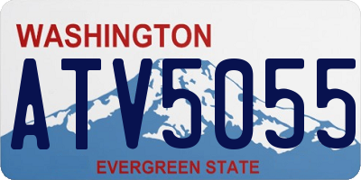 WA license plate ATV5055