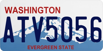 WA license plate ATV5056