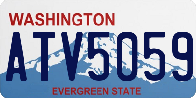 WA license plate ATV5059