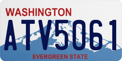 WA license plate ATV5061