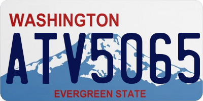 WA license plate ATV5065