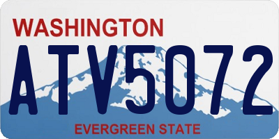 WA license plate ATV5072