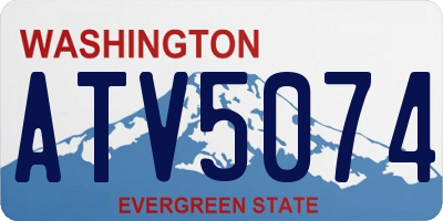 WA license plate ATV5074