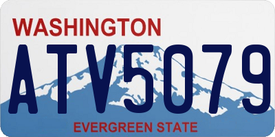WA license plate ATV5079