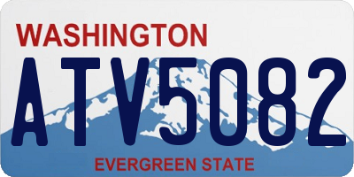 WA license plate ATV5082