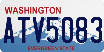 WA license plate ATV5083