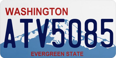 WA license plate ATV5085
