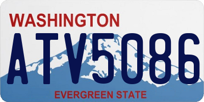 WA license plate ATV5086