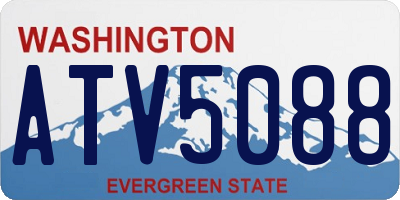 WA license plate ATV5088