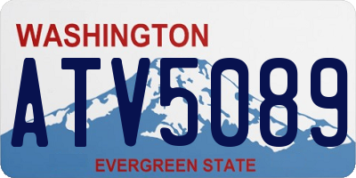 WA license plate ATV5089