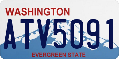 WA license plate ATV5091
