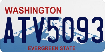 WA license plate ATV5093