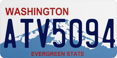 WA license plate ATV5094