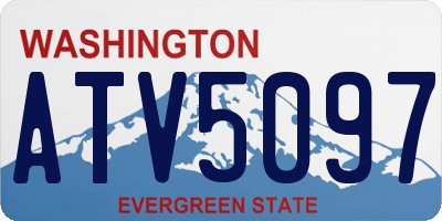 WA license plate ATV5097